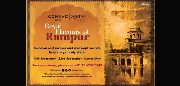 Indulge in the Royal Flavours of Rampur at Zeera, Conrad Pune