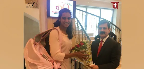 ITDC welcomes the World Champion PV Sindhu for bringing glory to India