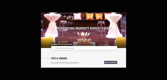 Marriott International  launches Marriott Bonvoy Events, your source for meetings and events