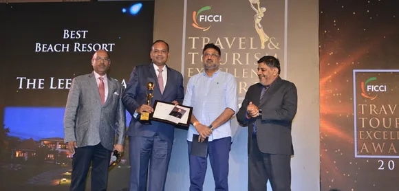 The Leela Goa receives top accolade for its consistent contribution towards travel  & hospitality industry