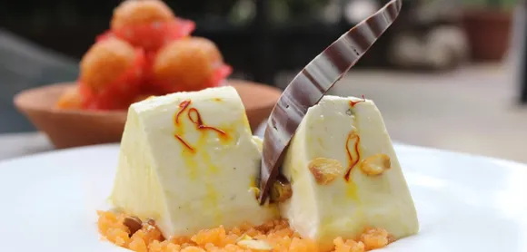 Boondi Cheesecake - by Chef Dinesh Mhatre Executive Chef, Hilton Mumbai International Airport