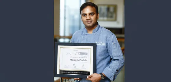 Chef Mahesh Padala from The Westin Hyderabad Mindspace, wins Marriott International’s most coveted Award of Culinary Excellence