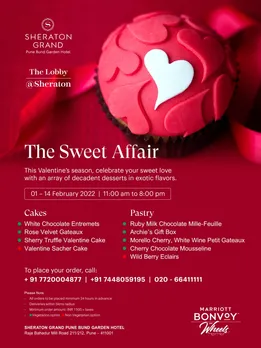 Treat Your Special Someone with Sinful Sugary Delights from Sheraton Grand Pune Bund Garden Hotel.