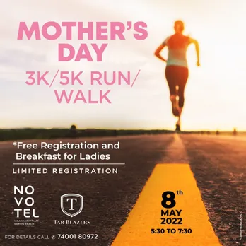 An exclusive Mother’s Day Run & Brunch at Novotel Visakhapatnam Varun Beach