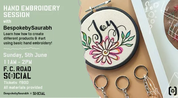 FC SOCIAL curates a Hand Embroidery Session on June 5