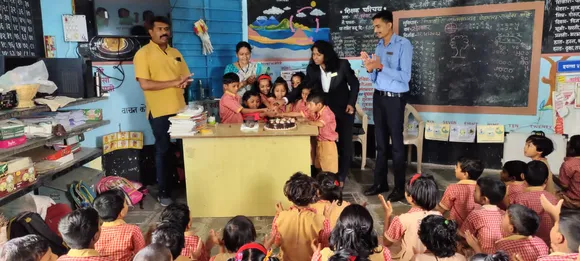 Courtyard by Marriott Pune Chakan Celebrated its 9th Anniversary with kids from Zila Parishad Primary School