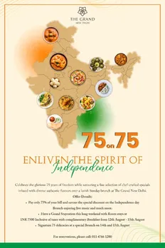 The Grand New Delhi celebrates 75 glorious years of Independence with #75on75 