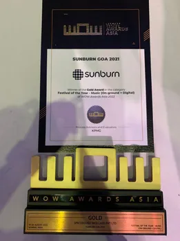 Sunburn wins 2 GOLDS at the 'WOW Awards Asia 2022'