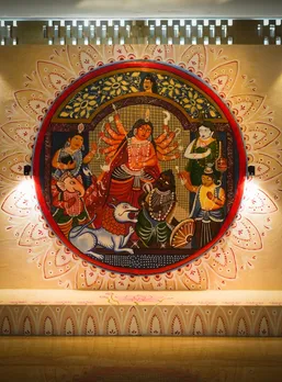 Durga Art Installations at ITC Royal Bengal & ITC Sonar