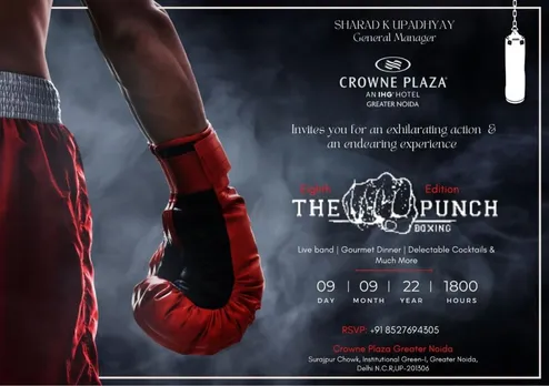 The Punch Boxing Event on 9th Sept 2022 at Crowne Plaza Greater Noida