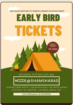 New Year Camping Party at Woods@Shamshabad