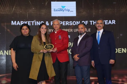 Sonia Paul wins the Marketing and PR Person of the Year Award at the Hotelier India Awards 2022