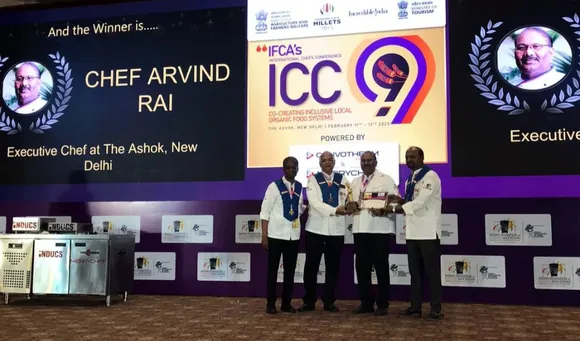 Renowned Chef Arvind Rai from The Ashok, New Delhi, bags ‘Exceptional Achievement Award’ at the International Chefs Conference  