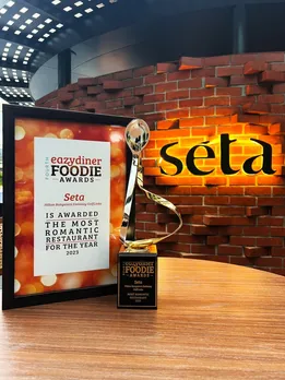 Seta at The Hilton Bangalore Accoladed with People's Choice for 'Most Romantic Restaurant 2023' by Eazy Diner