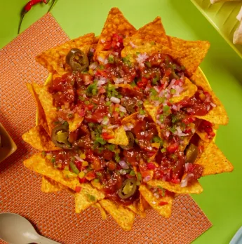 Corny the Chimp Presents Mexican Nacho Chaat Platter 