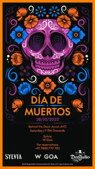 Día de Muertos Celebration at Sylvia, W Goa this Halloween