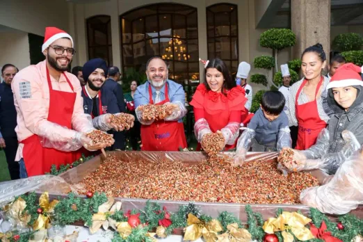 Eros Hotel Celebrates Festive Season with Enthralling Cake Mixing Ceremony