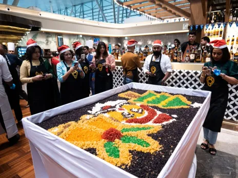 Festive season commences at BLR Airport’s 080 lounge with cake mixing ceremony