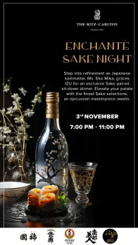 Embark on a Journey of Magnificence with Enchanted Sake Night at IZU, The Ritz-Carlton, Bangalore