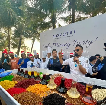 Novotel Mumbai Juhu Beach embraced the festive cheer with a joyous cake-mixing ceremony