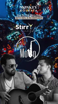 The electrifying duo, MOJO takes center stage at Monkey Bar Kolkata for Stirry Nights this Thursday