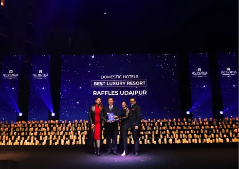 Raffles Udaipur Crowned Best Luxury Resort (Domestic) by Travel + Leisure India's Best Awards 2023 