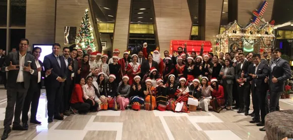 Christmas Tree Lighting at Holiday Inn, Aerocity