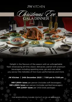 Celebrate the Splendor of Christmas at JW Marriott Hotel Bangalore