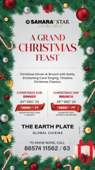 Celebrate the Magic of Christmas at Sahara Star with a Scrumptious Brunch and Dinner Extravaganza