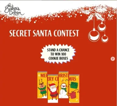 The Baker's Dozen unveils the third edition of its ‘Secret Santa' Campaign: Win prizes worth INR 2,00,000!