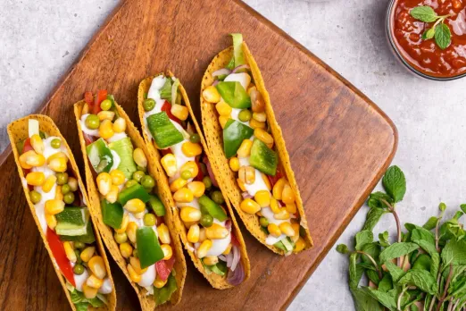 Cornitos Grilled Veggie Tacos with Jalapeno Cheese Dip