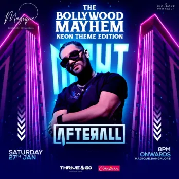 Neon Nights: DJ Afterall Headlines Bollywood Mayhem at Magique on January 27th!