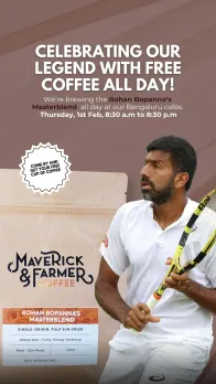 Maverick & Farmer Coffee Raises a Cup to Rohan Bopanna