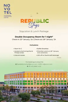 Republic Stays @Novotel Hyderabad Convention Centre