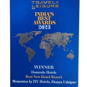 Mementos by ITC Hotels Ekaaya Udaipur awarded the Best New Hotel Resort by Travel & Leisure India