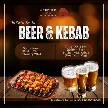 Beer and Kebab: A Symphony of Taste and Tradition! @Mercure Hotel Hyderabad KCP