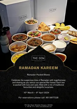 Embrace the Spirit of Ramadan with The Den Bengaluru’s Specially Crafted Ramadan Packed Box