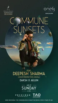 one8 Commune Bangalore Presents an Unforgettable Sundowner Evening with Techno Sensation Deepesh Sharma 