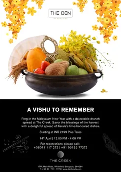 Experience the essence of Vishu, the Malayalam New Year celebration with an exclusive brunch at The Den Bengaluru