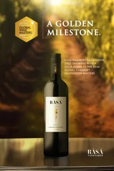 Sula's RASA Cabernet Sauvignon Garners India's First Gold at Global Masters