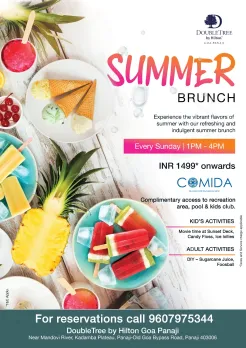 Weekend Bliss at Comida, DoubleTree by Hilton Goa Panaji: Exciting Weekend Awaits!