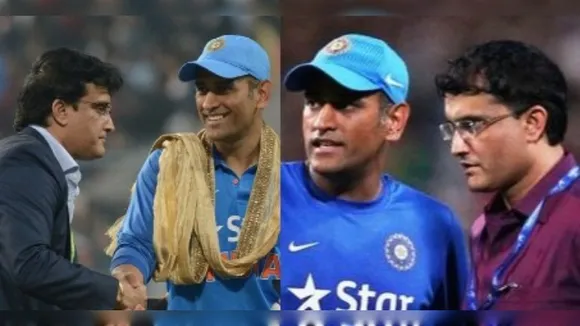 MS Dhoni tribute to Sourav Ganguly