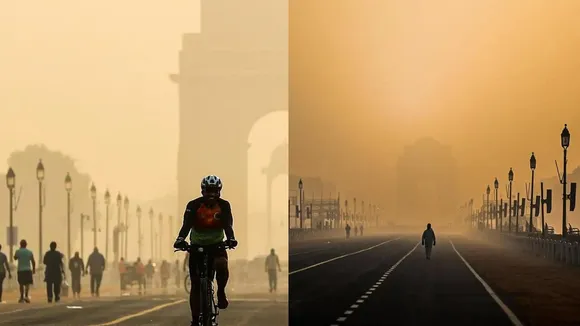দুষণের দাপটে ধুঁকছে দিল্লি!