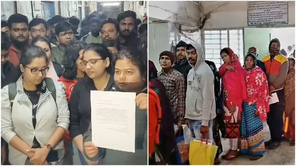 midnapore medical college,medinipur medical college,junior doctors protest,saline controversy,স্যালাইন কাণ্ড, মেদিনীপুর মেডিক্যাল কলেজ 