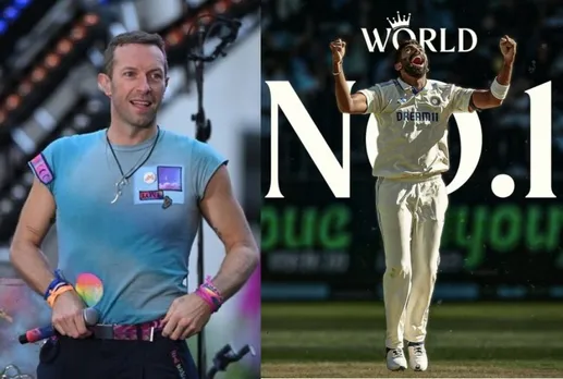 Bumrah in coldplay concert