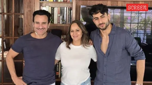 saif with son ibrahim