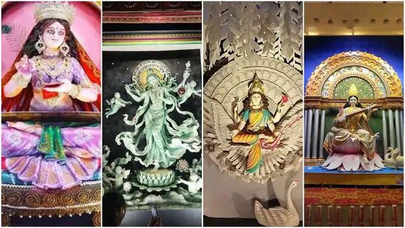 Saraswati Puja in Kalna: দেবী সরস্বতীর সর্বশ্রেষ্ঠ আরাধ্যভূমি’ই যেন বনে গিয়েছে পূর্ব বর্ধমানের কালনা