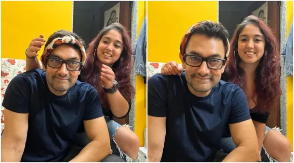 বাবাকে জড়িয়ে আবেগপ্রবণ আমির কন্যা ইরা