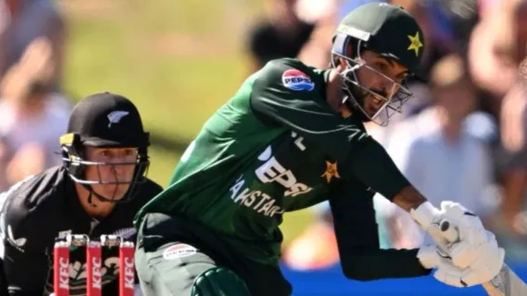 Pakistan vs NZ: পাকিস্তান ও নিউজিল্যান্ডের মধ্যে চলতি টি২০ সিরিজে একটি ম্যাচের দৃশ্য