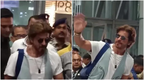 srk arrive for tommorow's match kkr vs rcb